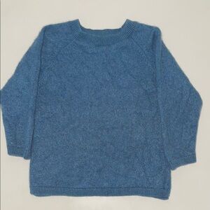 Zara 100% Cashmere Blue Crew Neck Sweater- Kids 3-4 Years old